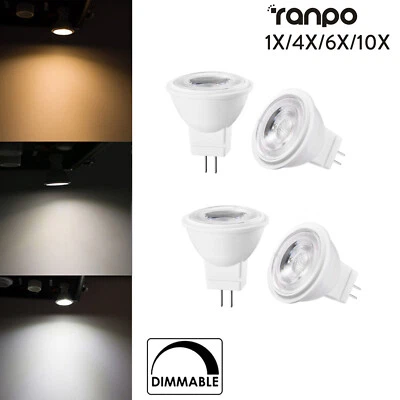 1x 10x Mini MR11 Led Spotlight 3W Dimmable Cool Warm Neutral White SMD 2835 Lamp - Image 1 of 4