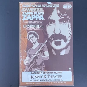 Dweezil Zappa Plays Frank Zappa Apostrophe Keswick Theatre 2010 Original Poster - Picture 1 of 11