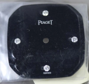 PIAGET Cadran/Dial - Noir/Black- 4 Diamants 19.75 mm - Picture 1 of 3