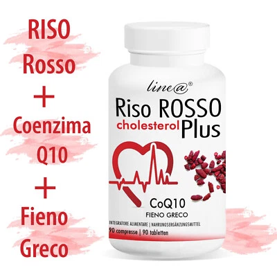 LINEADIET RISO ROSSO FERMENTATO Line@ + COENZIMA Q10 + FIENO GRECO | ITALIA | x 3 MESI