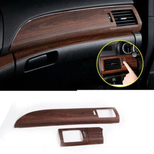 For Honda Accord 9th 14-17 Peach Wood Grain Console L&R Air Outlet Vent Trim 2PC - Picture 1 of 6