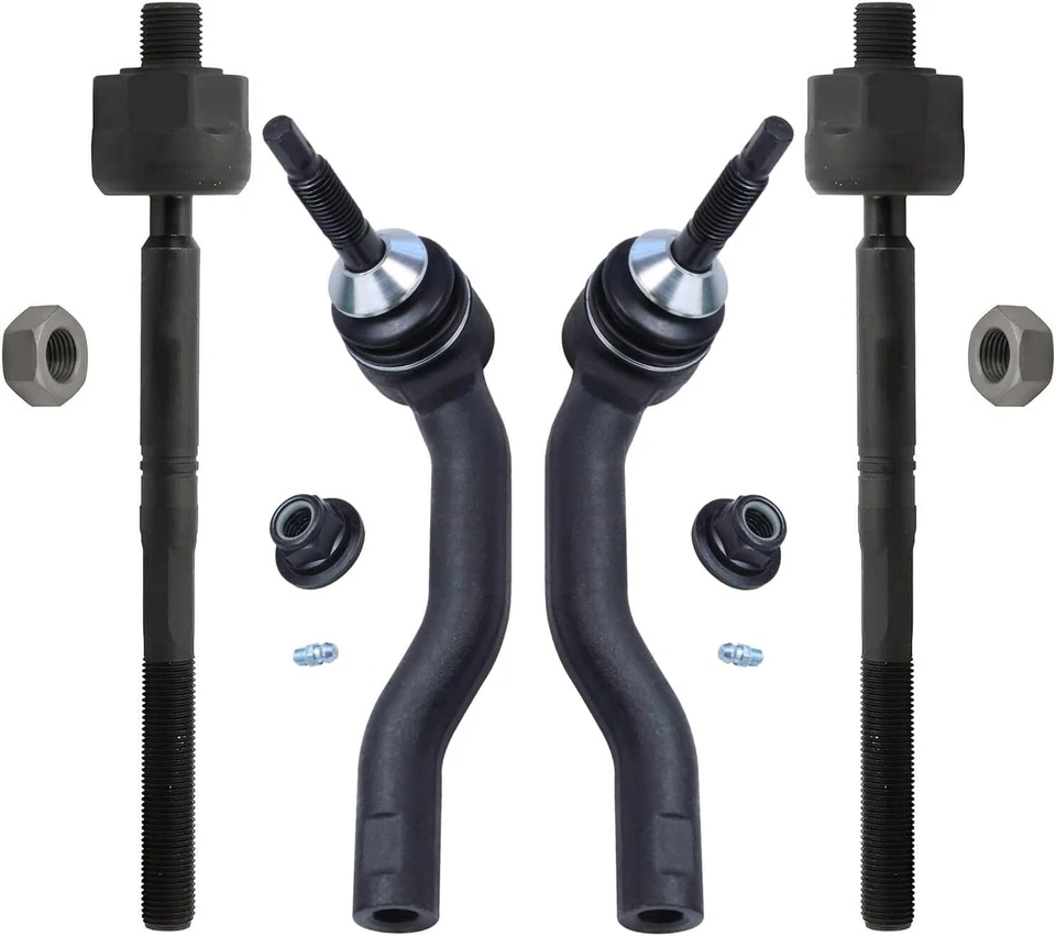 Front Inner and Outer Tie Rod End Links for 2016 2017 2018 Ford Edge Lincoln MKX - Image 1 of 1