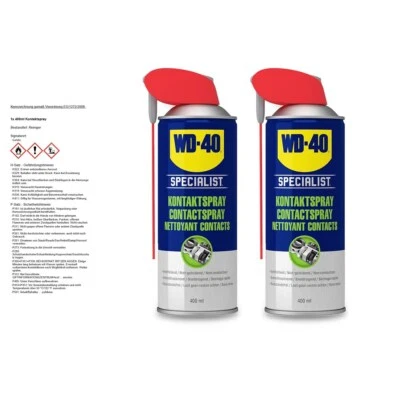 WD-40 SPECIALIST 2x 400 ml KONTAKTSPRAY KONTAKTREINIGER ELEKTRONIKSPRAY 50308180