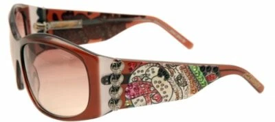 Ed Hardy Sunglasses 006 Cocoa with Case and Box - Image 1 of 3