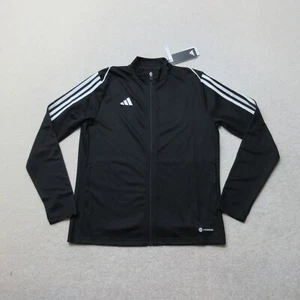 Adidas Tirol Track Jacket Womens Large Black 3 Stripe Trefoil Sports NWT - Picture 1 of 8