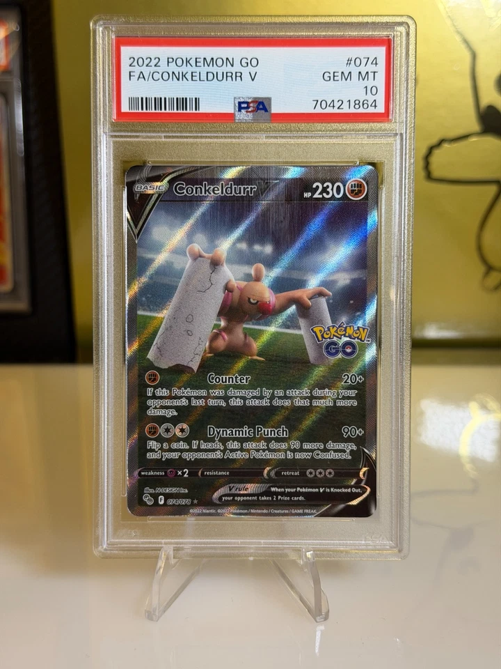 Conkeldurr V (Alternate Full Art) 074/078 Pokémon GO Holo - Image 1 of 1