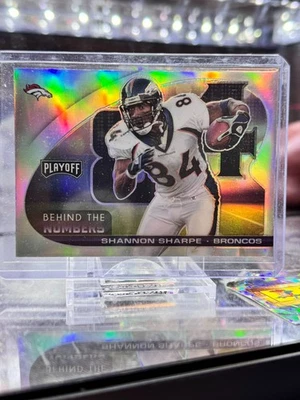 2021 Panini Playoff - Behind the Numbers Shannon Sharpe #BTN-SSH Silver Prizm - Image 1 of 4