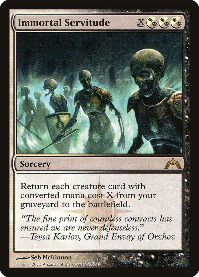 IMMORTAL SERVITUDE x1 mtg NM Gatecrash 1 Rare - Image 1 of 1