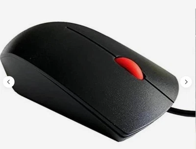 NEW Lenovo OEM Red Scroll 2 Button USB Optical Mouse FRU:00PH133 - Image 1 of 4