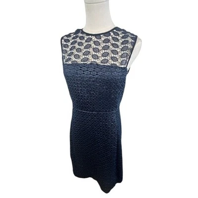 Vestido de encaje Diane von Furstenberg sin mangas vestido de fiesta de cóctel talla 6 Foto 1 de 4