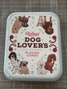 Ridley’s Dog Lover’s 54 Illustrated Playing Cards Tin New Sealed Deck 2018 - Picture 1 of 6