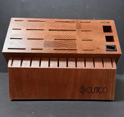 Блок для хранения деревянных ножей Cutco с 32 прорезями - Изображение 1 из 4