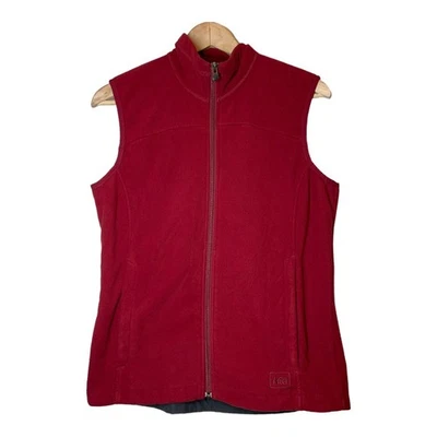 Chaleco REI Polar Cremallera Completa Rojo Ladrillo Mediano Mujer Exterior Foto 1 de 3