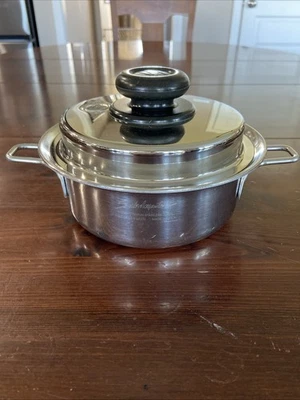 Saladmaster 316Ti Titanium Stainless Steel 1 Qt With Lid - No handles - Image 1 of 4