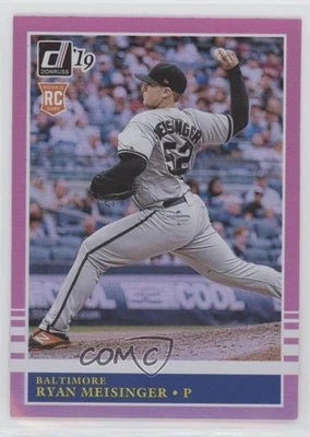 2019 Panini Donruss Retro 1985 Holo Pink Ryan Meisinger #248 - Image 1 of 2