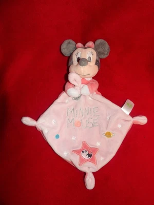 Doudou Plat Disney Baby Minnie Rose Etoile Planète - Photo 1/2