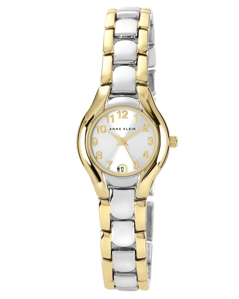 Anne Klein Two 2 Tone Silver Gold Stainless Steel Classic Watch F69
