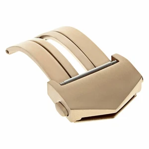 18MM FOR TAG HEUER CARRERA MONACO DEPLOYMENT CLASP BUCKLE LEATHER STRAP BAND ROS - Picture 1 of 3