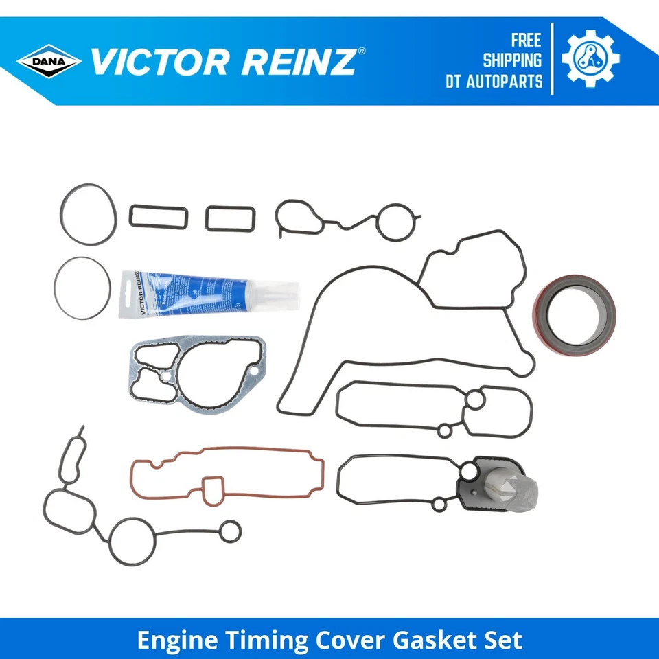 Juego de juntas de cubierta de distribución de motor Victor Reinz 7,3 L para Ford F-550 Super Duty 1999 Foto 1 de 1
