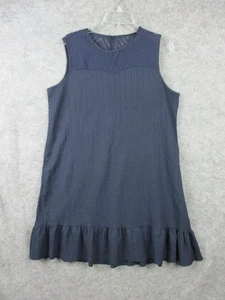 Vestido Vaina Shein Para Mujer Grande Azul Volantes Dobladillo Sin Mangas Botón Espalda Damas - Imagen 1 de 12