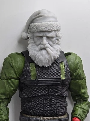 3d Print SMOKING SANTA HEAD 1:10 7" DIAMOND SELECT COMIC MULTIVERSE - Image 1 of 2