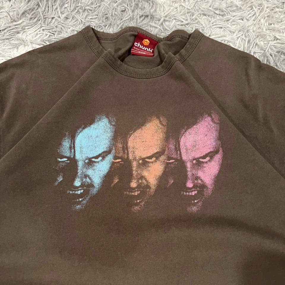 Camiseta Y2K The Shining Movie tamanho XL marrom desgastada terror - Imagem 1 de 4