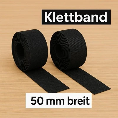 Klettband selbstklebend extra stark 50mm Hakenband + Flauschband Klettverschluss - Bild 1 von 4