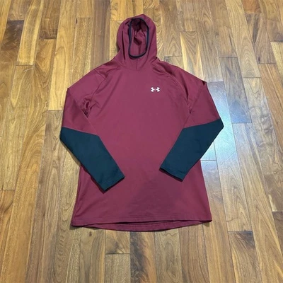 Sudadera con capucha roja Under Armour ColdGear infrarroja para hombre talla M Foto 1 de 4