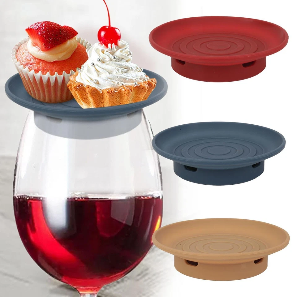 Silicone Snack Holder Mini Charcuterie Board Easy to Clean Cup Mat Drinking - Image 1 of 1