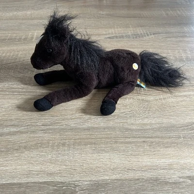 Vintage The Saddle Club Plush Toy Horse Brown 2002 Vintage Plush Dark Brown - image 1 of 4