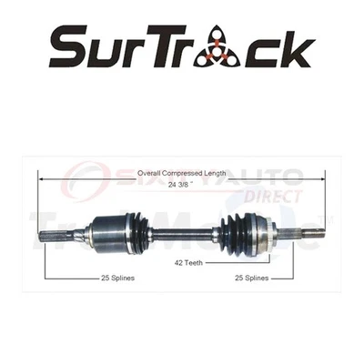 SurTrack CV Axle Shaft for 1995-1997 Nissan 200SX 2.0L L4 - Constant ck Foto 1 de 4