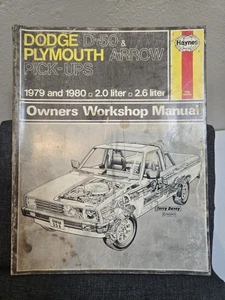 HAYNES DODGE 50 & PLYMOUTH ARROW PICK-UPS 1979 & 1980 2.0/2.6L MANUAL ~USED~ - Picture 1 of 4