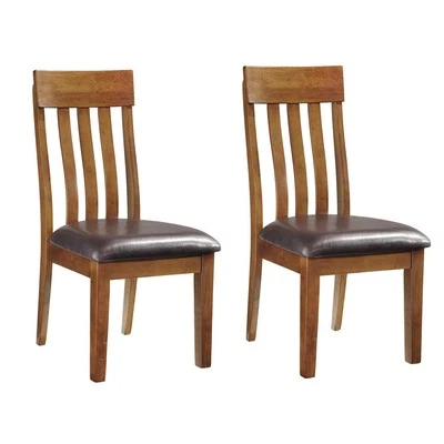Signature Design by Ashley Ralene Rake Back 19" Dining Room Chair 2 Count, Me... - Image 1 of 4