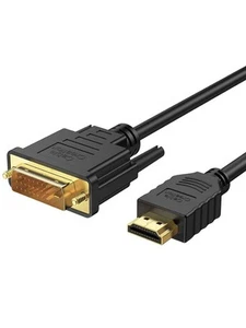 DVI zu HDMI Kabel, 6,6 Fuß HDMI Stecker auf DVI-D Stecker Bidirektionales Adapterkabel, H - Bild 1 von 9