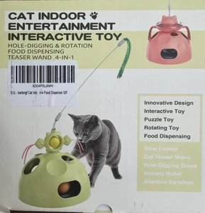 Katze Indoor Entertainment interaktives Spielzeug. Loch Graben & Rotation Lebensmittel Disp 4x1 - Bild 1 von 6