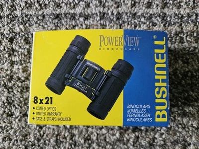 Bushnell 8x21 Compact Binoculars. Excellent Condition - Birding - Travel - Hunt - Image 1 of 3