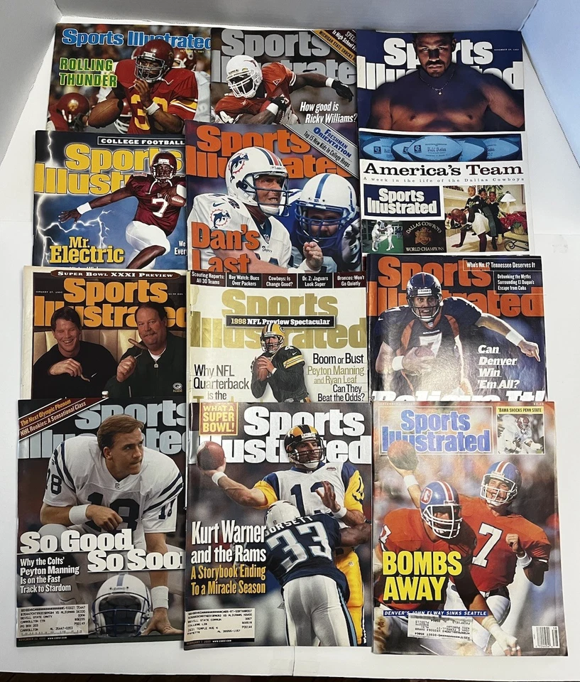 Lote de 46 revistas Sports Illustrated y 4 ESPN de colección años 90 Gretzky Tyson Deon Foto 1 de 4