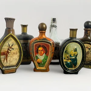 Vintage Whisky Decanters Set of 6 Assorted - Picture 1 of 21
