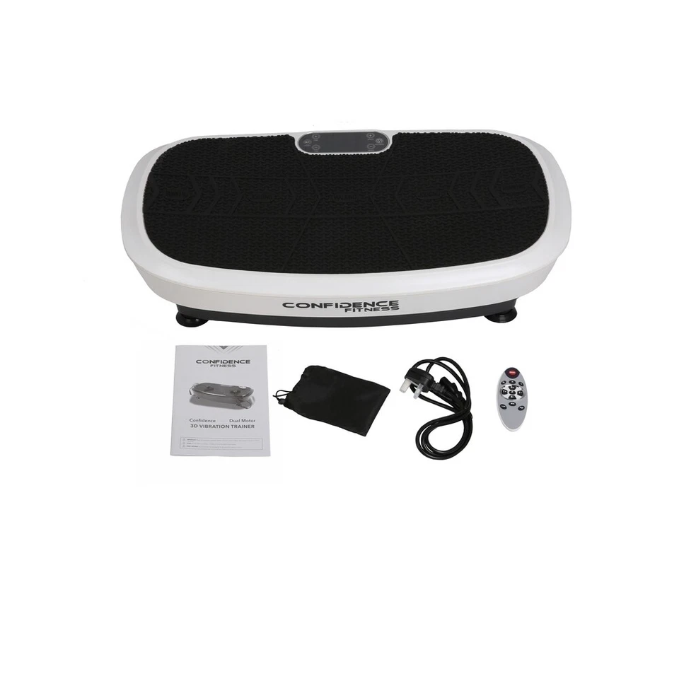 Confidence Fitness Entrenador de Placa de Vibración 3D Máquina de Ejercicio de Doble Motor Foto 1 de 4