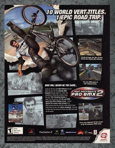 Mat Hoffman's Pro BMX 2 Nintendo GameCube - Anuncio impreso Arte original 7,75x10,50 - Imagen 1 de 1