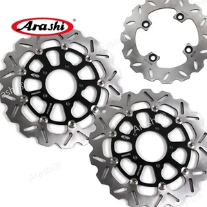 Disco rotor freno delantero trasero negro apto para Kawasaki Ninja ZX-6R ZX636 ABS 2013-2021 - Imagen 1 de 12