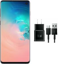 Samsung Galaxy S10 128GB Unlocked Prism White - Light Cracked Screen WORKS GREAT