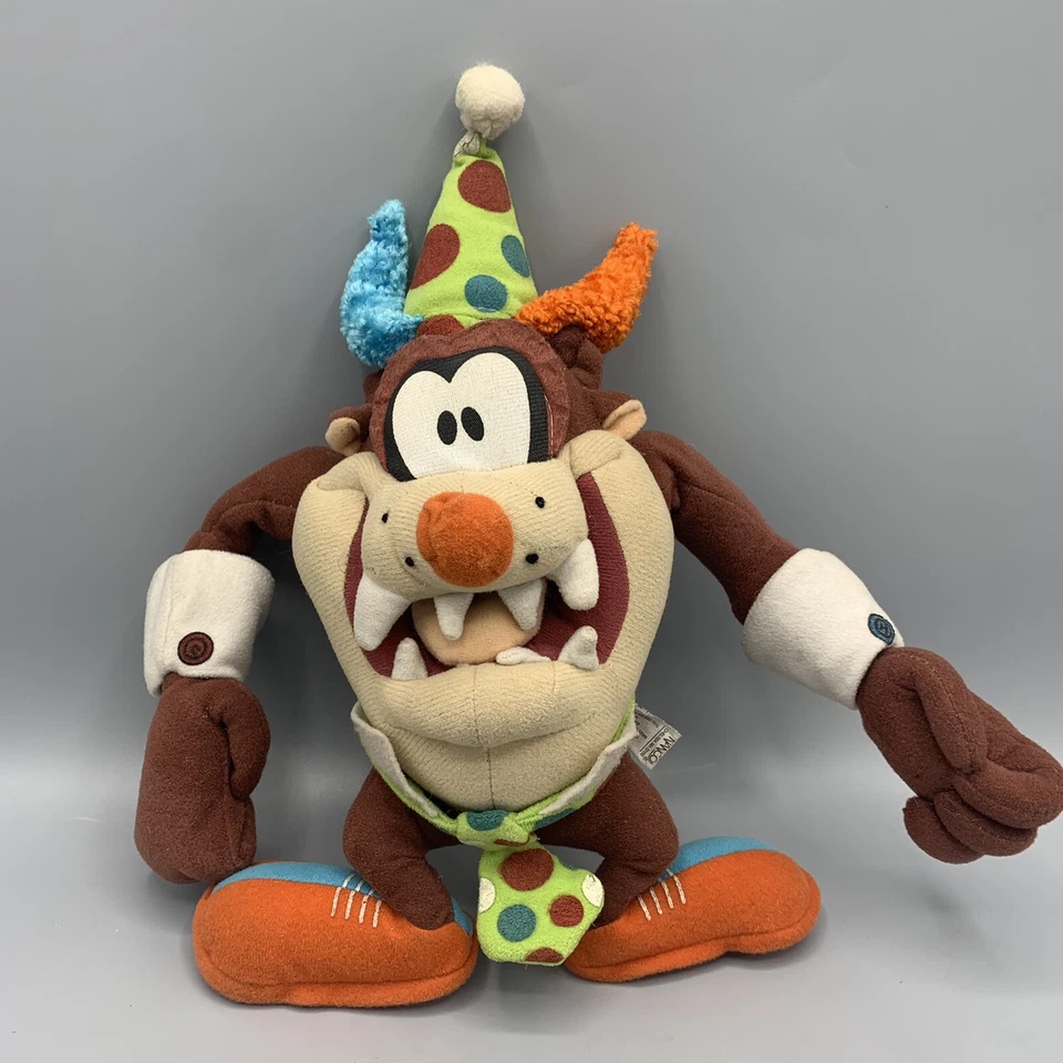 Peluche de payaso diablo de Tasmania TAZ Looney Tunes de colección Foto 1 de 4