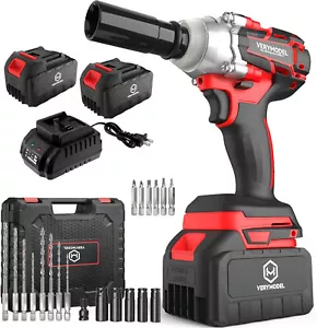1/2" impact gun cordless wrench & socket screwdriver mower garage tire change - Picture 1 of 4