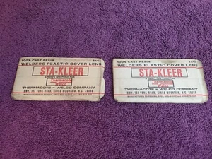 STA-KLEER Harris Welco Welders Plastic Cover Lens 2" x 4 1/4" (Set of 2) N.O.S. - Picture 1 of 3