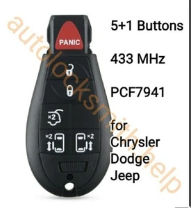5+1 KNOPF. Chrk9a. FOBIK FERNBEDIENUNG SCHLÜSSEL FÜR CHRYSLER GRAND VOYAGER STADT UND LAND - Bild 1 von 2