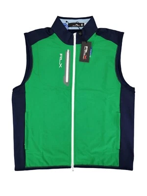 RLX Ralph Lauren Navy/Green Golf Vest Men's Size Large New  - Image 1 of 4