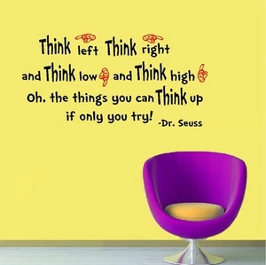 Calcomanía de pared Think Left Think Right - Imagen 1 de 2