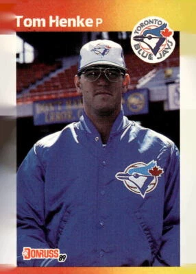 1989 Donruss #385a Tom Henke - Image 1 of 2