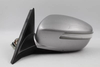 Left Driver Side Silver Door Mirror Power 2009-2012 HYUNDAI GENESIS OEM #9035 - Image 1 of 4